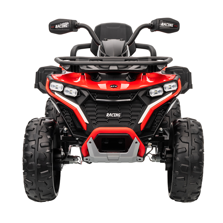 Jorfly 24v Kids Ride On Car, 2-Seater Electric ATV 4 Wheeler with 2.4G Remote Control, Bluetooth Music, LED Lights, 66 lbs Capacity, Outdoor Toy for Boys & Girls Ages 3-8