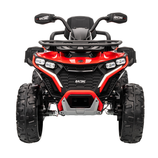 Jorfly 24v Kids Ride On Car, 2-Seater Electric ATV 4 Wheeler with 2.4G Remote Control, Bluetooth Music, LED Lights, 66 lbs Capacity, Outdoor Toy for Boys & Girls Ages 3-8